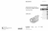 HDR-HC1 - Sony eSupport - Manuals & Specs - Select a … HDR-HC1 2-631-458-11(1) Read this ﬁrst Before operating the unit, please read this manual thoroughly, and retain it for future