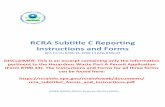 RCRA Subtitle C Reporting Instructionsand Forms or Update an EPA Id Number ... Item 1‐2 – Planned/Unplanned Event ... Process Codes And Design Capacities ...