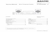 Service Manual Micro Component System DC …diagramas.diagramasde.com/audio/Sanyo DC-MCR350M.pdfMicro Component System DC-MCR350M (XE) PRODUCT CODE No. ... manufactured by SANYO.)