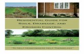 Residential Guide for Soils, Drainage, and Erosion Control · Residential Guide for Soils, Drainage, and ... purchase or construction of a home, ... Determine adverse soil properties,