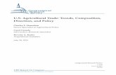 U.S. Agricultural Trade: Trends, Composition, Direction ... · U.S. Agricultural Trade: Trends, Composition, Direction, ... Senior Specialist in Agricultural Policy ... Agricultural
