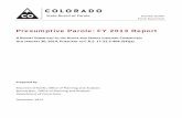 Presumptive Parole Report FY 13 - colorado.gov · release data differs from Board decisions because ... by type of parole release. ... mandatory parole. ...