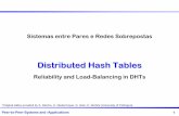 Distributed Hash Tables - Autenticação Hash Tables 1 ... Also known as structured Peer-to-Peer systems Efficient, ... Sonesh Surana, Richard Karp, and Ion Stoica