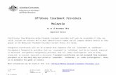  · Web viewOffshore Treatment Providers Malaysia As at 15 November 2016 Important Notice Certificates from Malaysian methyl bromide treatment providers will only be acceptable if
