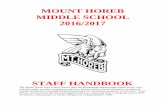 MOUNT HOREB MIDDLE SCHOOL 2016/2017 .MOUNT HOREB MIDDLE SCHOOL 2016/2017 ... Dani Michels Vice President