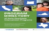 Program Directory of Early Psychosis Intervention … EASA Center for Excellence. (2016). Program Directory of Early Psychosis Intervention Programs (Spring 2017 ed.). Portland, OR: