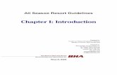 Chapter I: Introduction - British Columbia · All Season Resort Guidelines Chapter I: Introduction Prepared for: Tourism and Resort Development Division, Ministry of Tourism, Sport