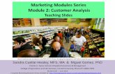Marketing Module 2: Customer Analysis Teaching …publications.dyson.cornell.edu/outreach/extensionpdf/2013/Cornell...Marketing Modules Series Module 2: Customer Analysis Teaching