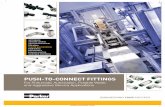 PUSH-TO-CONNECT FITTINGS - Comoso€¦ · Our technically superior push-to-connect fittings, valves, cartridges, tubing, and accessories ... • NPT, BSPT, BSPP, and metric threads
