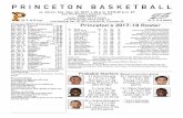 PRINCETON BASKETBALL - Amazon S3 · vs. Akron, Sat., Dec. 23, ... Last Meeting: Dec. 30, 2012, at Akron 62, Princeton 58 PRINCETON BASKETBALL Princeton 2017-18 ... Vittorio Reynoso-Avila