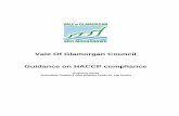Vale Of Glamorgan Council Guidance on HACCP compliance€¦ · Vale Of Glamorgan Council Guidance on HACCP compliance ... place from time to time as a result of ... and instructed
