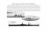 RECYCLED BATTLESHIPS - nnapprentice.com · RECYCLED BATTLESHIPS ... were fitted with five coal-fired boilers and twin steam reciprocating ... Governor ignored naval tradition and