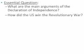 THE AMERICAN REVOLUTION - Mr. Shaw's Class - …shawlrms.weebly.com/.../4.3_american_revolution_ppt.pdfThe American Revolution was inspired by the Enlightenment John Locke—all men