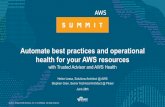 Summit - Automate best practices and operational health ...london-summit-slides-2017.s3.amazonaws.com/Automate... · Amazon Elasticsearch Service Amazon Cognito ElastiCache Amazon