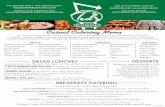 SALAD LUNCHES DESSERTS - Where Friendly Gets …tedsbirmingham.com/wp-content/uploads/2017/07/Teds2017Menu.pdf · Green Beans Cornbread Dressing Squash Casserole Roasted Sweet Potatoes