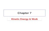 Chapter 7 - SMU Physics Work and Kinetic Energy (constant force, scalar product) To calculate the work a force F does on an object as the object moves through some displacement d,