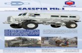 CASSPIR Mk-I - Denel CMS | Loginadmin.denel.co.za/uploads//MECHEM_Vehicles.pdfGeneral A CASSPIR Mk-I has proven landmine resistance that allow a crew of twelve plus, driver and co-driver,