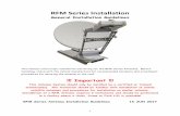 RFM Series Installation - Montana Satellite · 1 RFM Series Installation General Installation Guidelines This manual covers basic installation and wiring for the RFM Series Antennas.