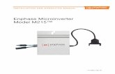 Enphase Microinverter Model M215™ - Amazon S3 · an individual Maximum Peak Power Point Tracker ... (to view indicator lights on the ... it is best practice to install surge protection