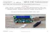 QCX CW Transceiver - qrp-labs.com CW Transceiver QCX 5W CW Transceiver kit assembly instructions PCB
