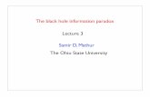 The black hole information paradox Lecture 3 Samir D. …naglecture/style/nag3.pdf · 2015-10-15 · The black hole information paradox ... Consider the amplitude for the collapsing