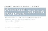 United States Soybean Quality Annual 2016 Report States Soybean Quality. ... Likely due to frequent rainfall through the early harvest period in the majority of soybean- ... WEATHER