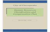 City of Chesapeake€¦ · Establish a competitive pay structure that will ... shall specify the pay grade and ... with established policy. The minimum pay rate for each job ...