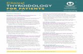 Clinical Thyroidology for Patients Volume 5 Issue 7 July 2012 · Medical and Dental X-Ray ... Blatt AJ et al. National status of testing for hypothyroid- ... consideration of the