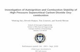 Investigation of Autoignition and Combustion … Library/Events/2015/utsr...Investigation of Autoignition and Combustion Stability of High Pressure Supercritical Carbon Dioxide Oxy-combustion