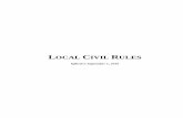 LOCAL CIVIL RULES - United States Courts September 1, 2016 LR 16.3 Settlement 12 (a) Settlement Negotiations 12 (b) Settlement Conferences 12 LR 16.4 Pretrial Order 12