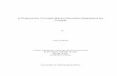 A Proposal for Principle-Based Securities Regulation for ... · A Proposal for Principle-Based Securities Regulation for ... A Proposal for Principle-Based Securities Regulation for