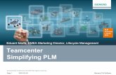 Teamcenter Simplifying PLM - Siemensmedia.plm.automation.siemens.com/se_se/plm-connection/... · 2014-06-04 · • No clear understanding on how ... as net present value (NPV), internal