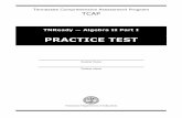 Tennessee Comprehensive Assessment Program TCAP … PracticeTest .pdf · 2016-01-08 · Tennessee Comprehensive Assessment Program TCAP TNReady — Algebra II Part I ... Part I Practice