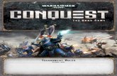 TournamenT rules - Fantasy Flight Games .2 The Organized Play program for the Warhammer 40,000: Conquest