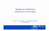 Update on Gadolinium depositions in the brain - K&M …docs.kmcongress.com/mrt2016/alexander-radbruch.pdf · 1. Kanda Dec 2013 Radiology Omniscan/Magnevist 2. Errante Oct 2014 Invest.