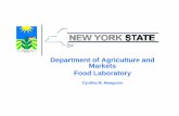 Department of Agriculture and Markets Food Laboratory · USDA National Science Laboratory ... Suspicious Reactions to SBA incubated at 35oC the other at 42oC ... Supports national