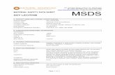 Tel: (203) 267-6061 Fax: (203) 267-6065 www ... · SOY LECITHIN MSDS 1. PRODUCT NAME AND COMPANY IDENTIFICATION Product Name: SOY LECITHIN Product Use: Personal Care …