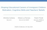 Shaping Educational Careers of Immigrant Children ... · Shaping Educational Careers of Immigrant Children: Motivation, Cognitive Skills and ... in labor mkt due to lower ... High-School-Father