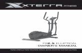 FS2.5 ELLIPTICAL - XTERRA Fitness · fs2.5 elliptical owner’s manual please carefully read this entire manual before operating your new elliptical