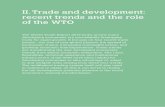 II. Trade and development: recent trends and the role of … · 2014-10-20 · II. Trade and development: recent trends and the role ... in improved health, educational attainment,