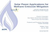 Solar Power Applications for Methane Emission … Power Applications for Methane Emission Mitigation Lessons Learned from the Natural Gas STAR Program Chevron Corporation, New Mexico