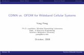 CDMA vs. OFDM for Wideband Cellular Systems - SMUlyle.smu.edu/~ypeng/Talks/Asilomar_slides.pdf · Introduction System Model Metric Numerical Results Conclusion CDMA vs. OFDM for Wideband