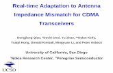 Real-time Adaptation to Antenna Impedance …pasymposium.ucsd.edu/papers2006/4_5QiaoAdaptive_PA.pdfReal-time Adaptation to Antenna Impedance Mismatch for CDMA Transceivers Dongjiang
