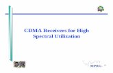 CDMA Receivers for High Spectral Utilizationsss-mag.com/pdf/glomo_TransitionII.pdf · receiver for interference cancellation and multipath ... multiuser interference cancellation