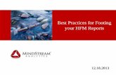Best Practices for footing your HFM Reports · Excel formulas utilized to round the balances ... Scaling and Rounding can be combined within an HFR to ... Best Practices for footing