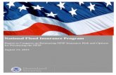 National Flood Insurance Program - ASFPM · National Flood Insurance Program ... reinsurance, capital and ... project commenced in late 2013 and intensively studied NFIP privatization