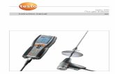 testo 340 Flue gas analyser 340... · Instruction manual en testo 340 Flue gas analyser. ... Carry out only the maintenance and repair work that is described in the instruction manual.
