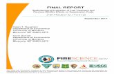 FINAL REPORT - Joint Fire Science Program REPORT Spatiotemporal Evaluation of Fuel Treatment and Previous Wildfire Effects on Suppression Costs JFSP PROJECT ID: 14-5-01-25 September