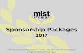 Sponsor cover - MIST Florida at Awards Ceremony - • • • Booth at Awards Ceremony - - • • Logo on our Homepage - - • • Present at Award Ceremony ...