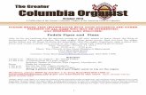 The Greater Columbia Organist - American Guild of ... · The Greater Columbia Organist ... Alden is a member of the Carson marching band and jazz ... 7239 Patterson Road, 29209, PO